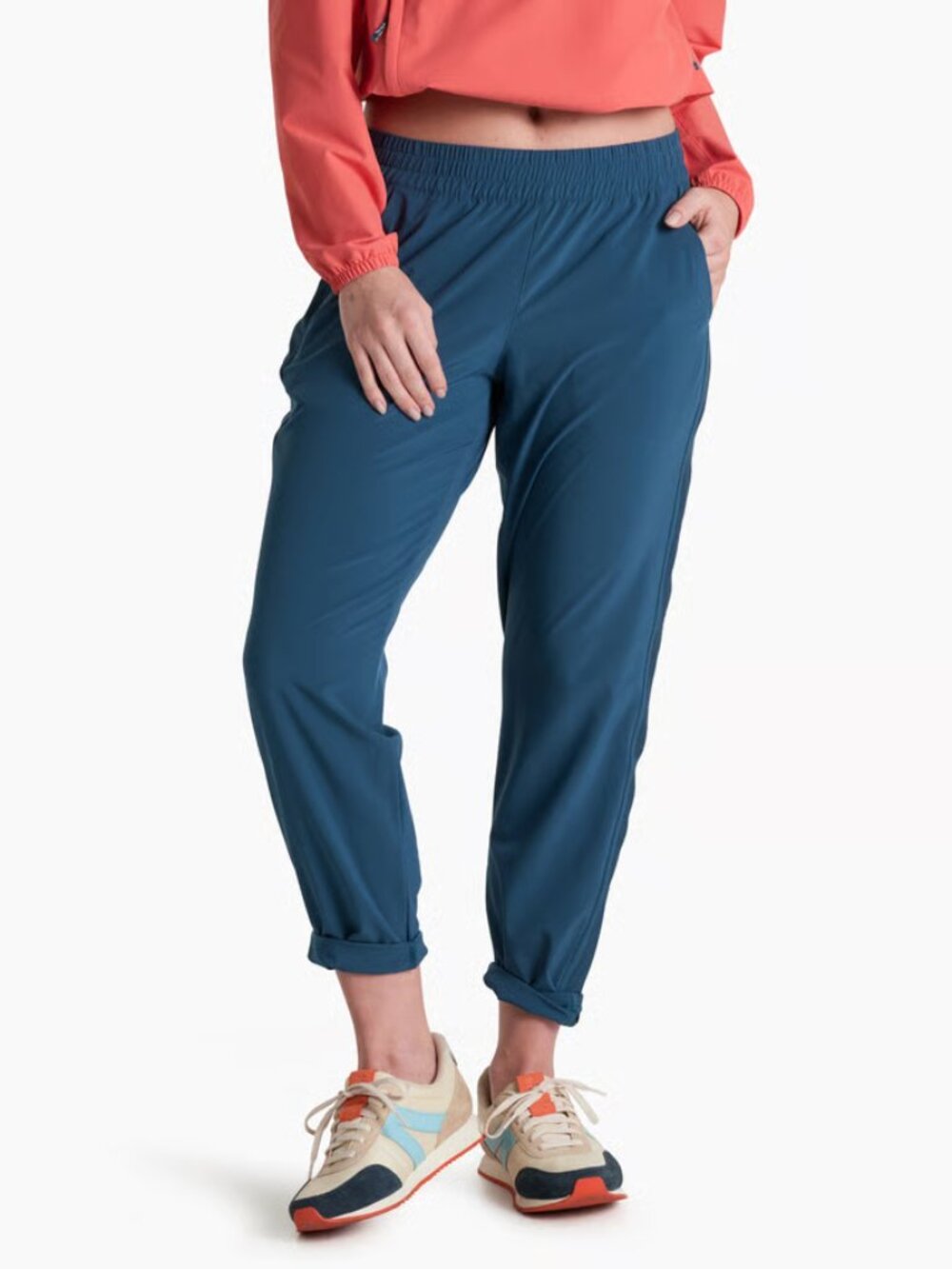 Women's Kuhl Vantage Crop Blue Small Regular Lightweight Nocturne Seaport Casual